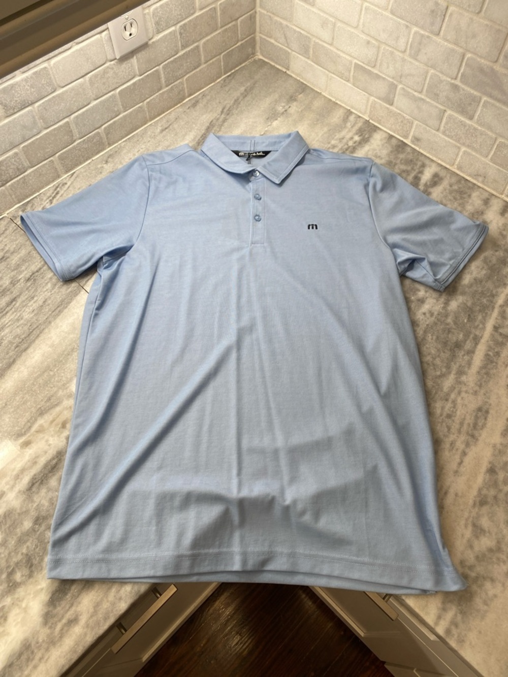 Travis Mathew Sky Blue Performance Polo